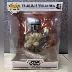 Funko Pop! The Mandalorian and Child on Bantha
